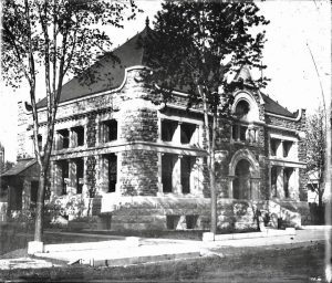 First Post Office in the city of Watertown, NY repurposed into the Cleveland building home to The Escape Works escape rooms and axe throwing